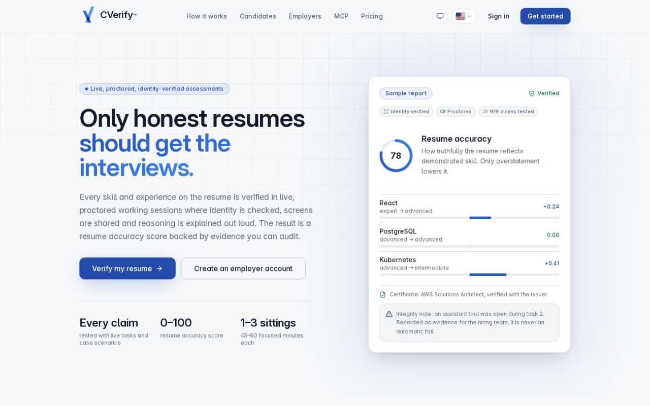 CVerify screenshot
